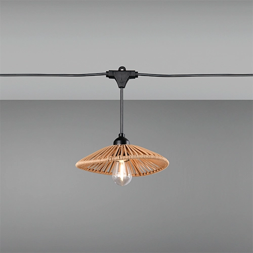 Lichtslinger Chain zwart met bruin 600cm Trio 4017807697612