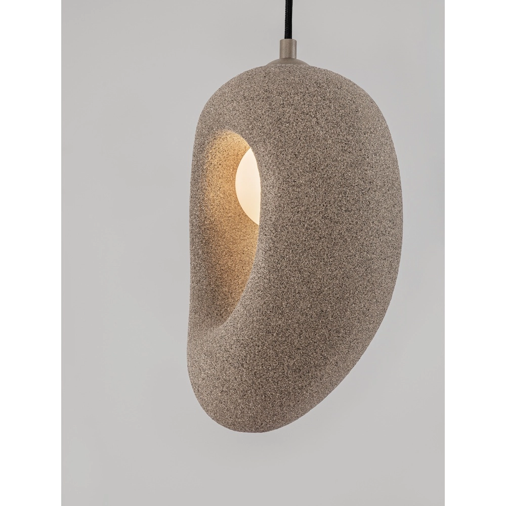 Natuurlijke hanglamp Tempus bruin 30cm