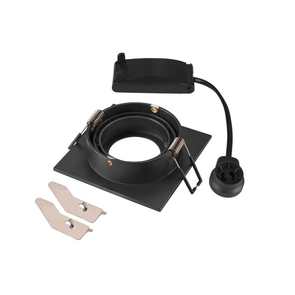 Inbouwspot New Tria 75 vierkant - zwart - GU10 SLV 4024163276115