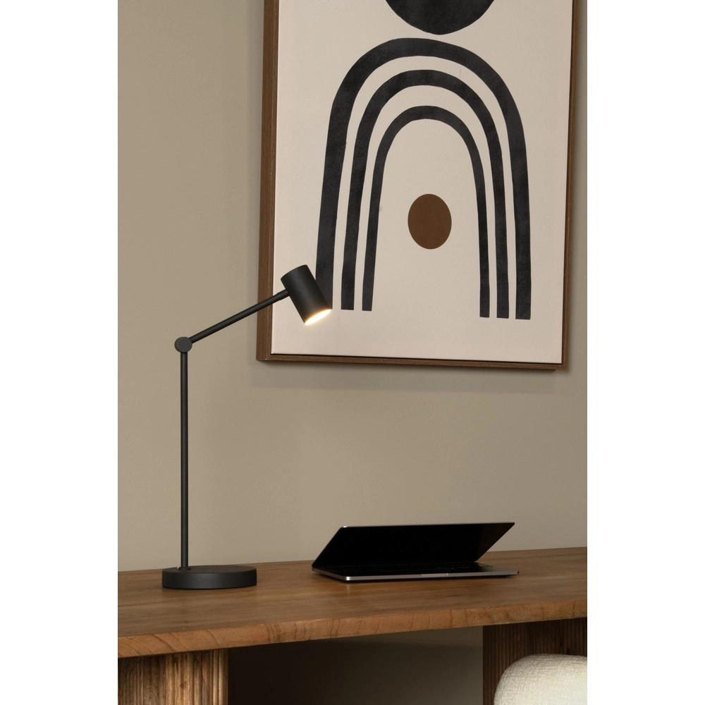 Oplaadbare bureaulamp Tipik zwart Lucide 5411212361325