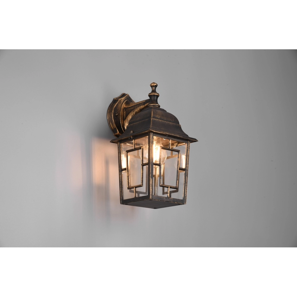 Wandlamp Volturno antiek bruin Trio 4017807543582