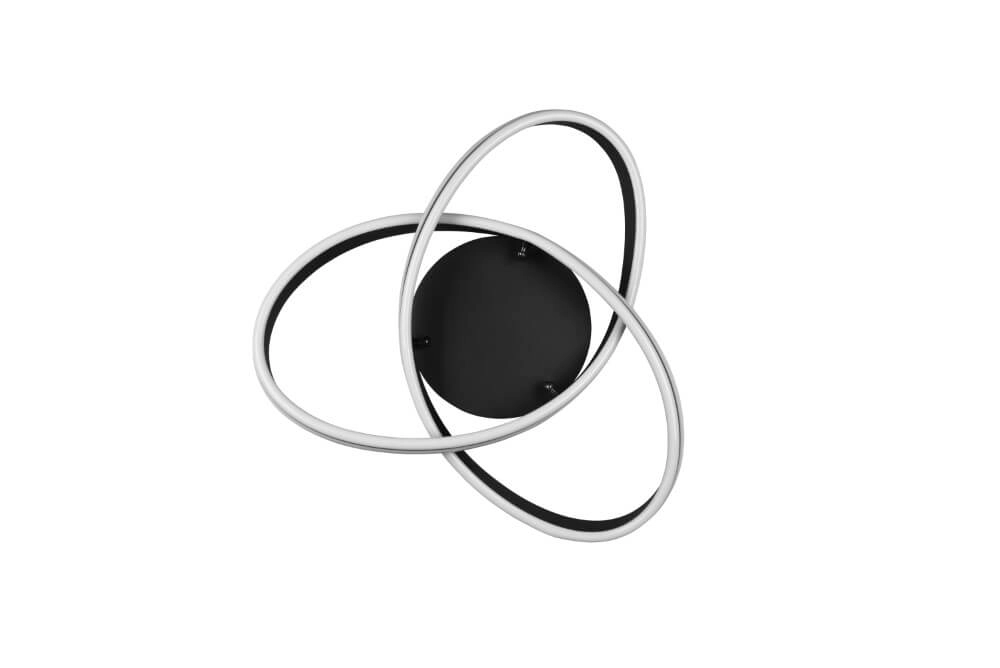 Plafonnière Nuria 59cm zwart Trio 4017807505184