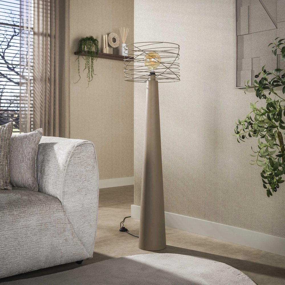 Zand vloerlamp Curl met draad kap Lyora 8716803512528
