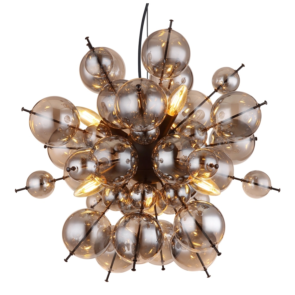 Unieke hanglamp Udo smoke glas Ø 55cm Globo 9007371452637