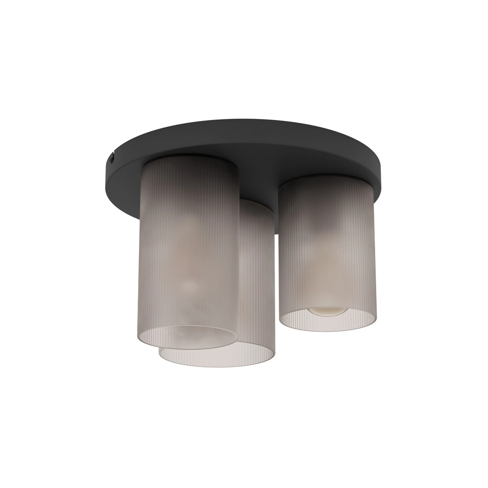 Plafondlamp Colomera smoke frosted glas