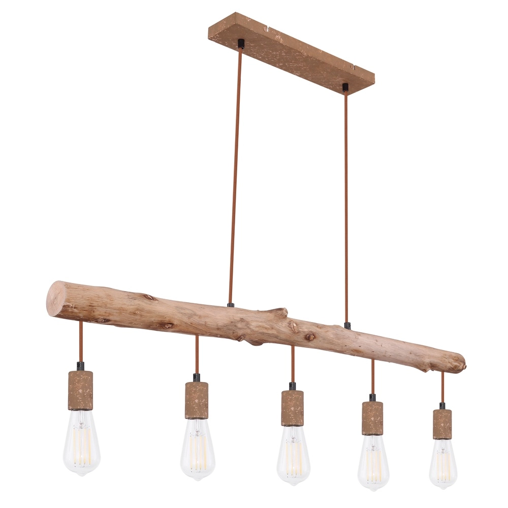Eetkamer hanglamp Jakob roest bruin Globo 9007371389636