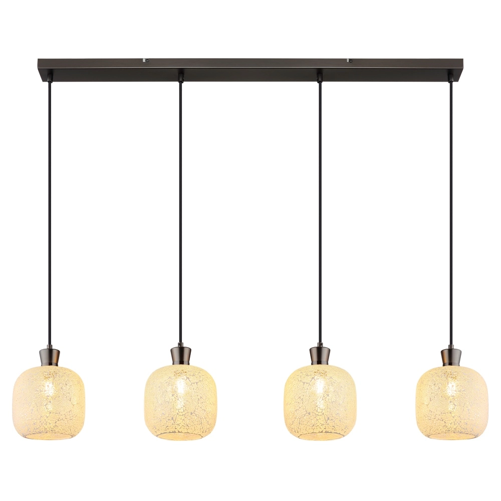4-lichtst hanglamp Brokana gunmetal Globo 9007371566471