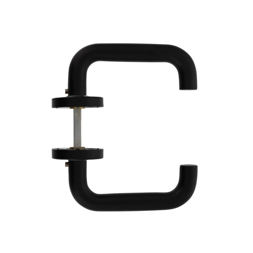 Deurklink Bern op rozet zwart Intersteel 8714186400531