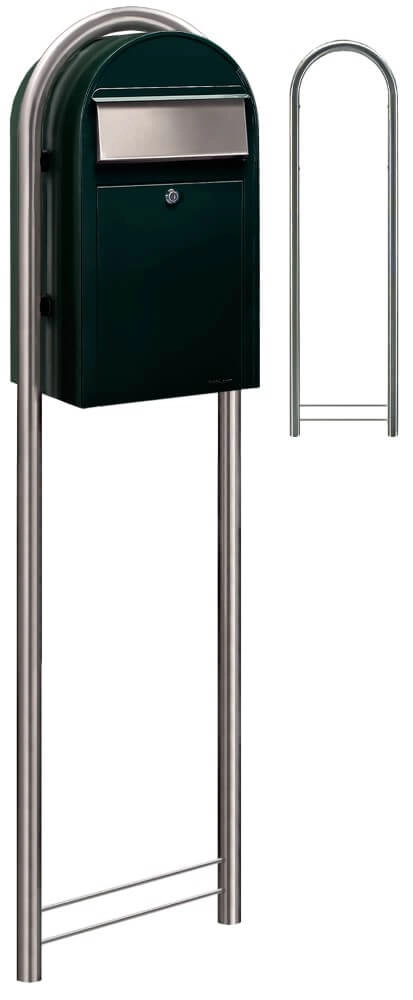 Brievenbus Grande 6064 i Zwartgroen Bobi 6417237033307