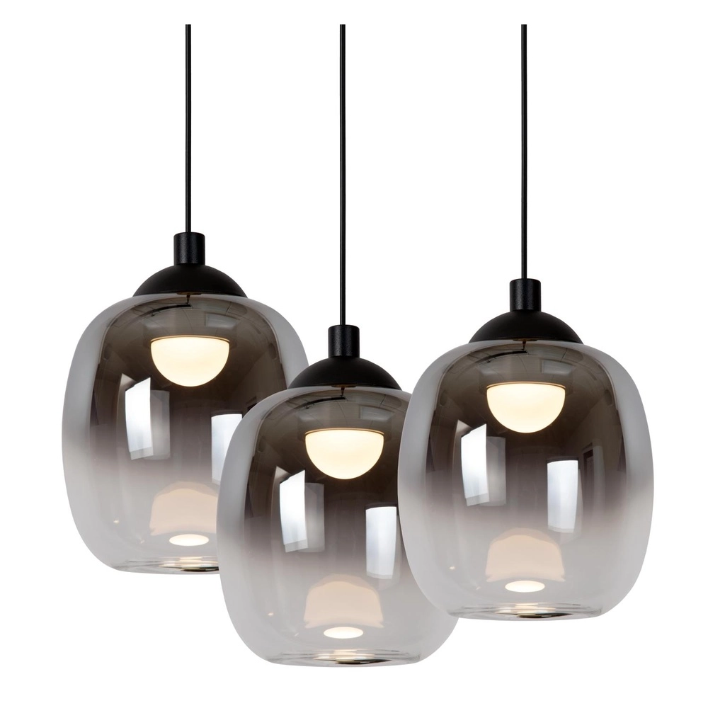4-lichts hanglamp Tamino zwart Lucide 5411212741240