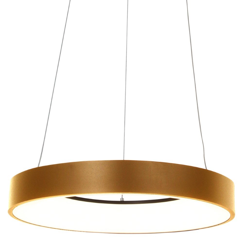 Led hanglamp Ringlede Ø 48cm mat goud Led hanglamp Ringlede Ø 48cm mat goud