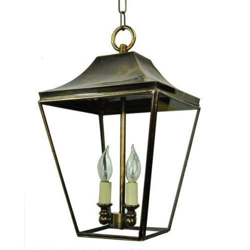 Landelijke hanglamp Knightbridge 2-lichts 48cm - antiek koper (ANT) Landelijke hanglamp Knightbridge 2-lichts 48cm - antiek koper (ANT)