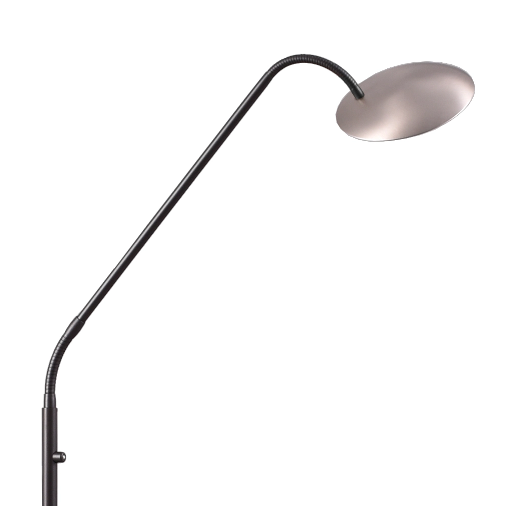 Flex leeslamp Scala zwart met nikkel Masterlight 8718121312996