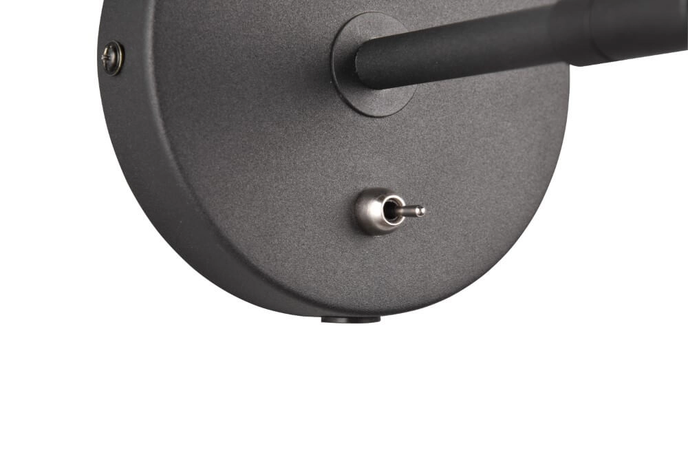 Bedlampje Enzo zwart Trio 4017807591132