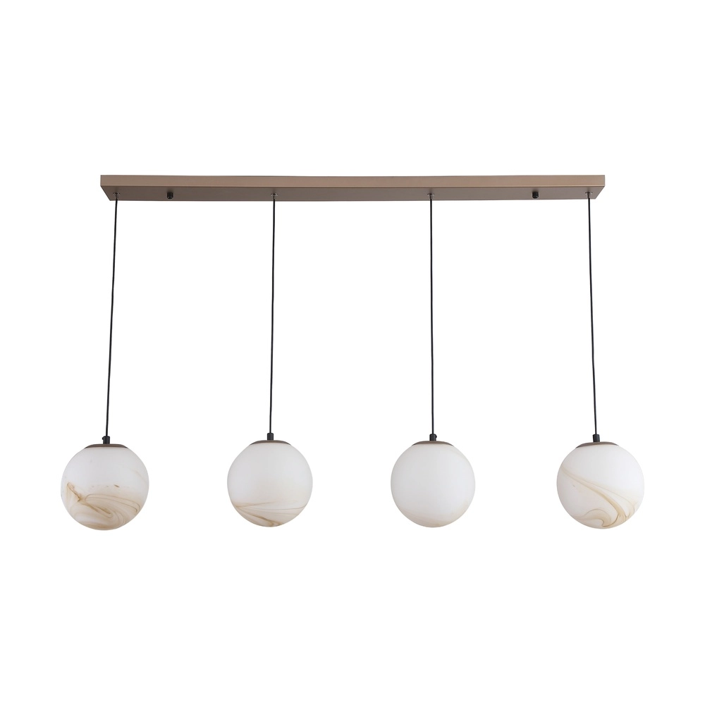 Hanglamp Carrara 4-lichts bruin Searchlight 5,05342E+12
