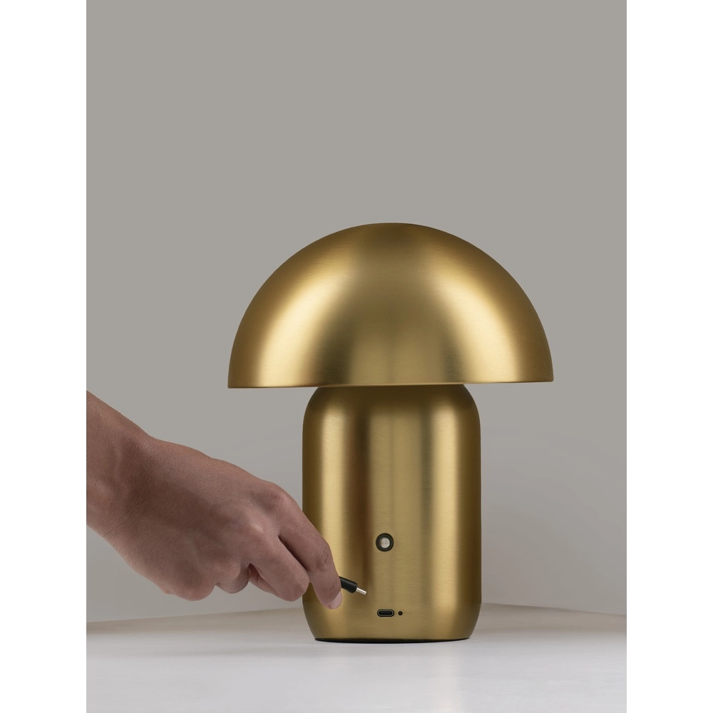 Design tafellamp Pois oplaadbaar goud Lyora 5212017472069