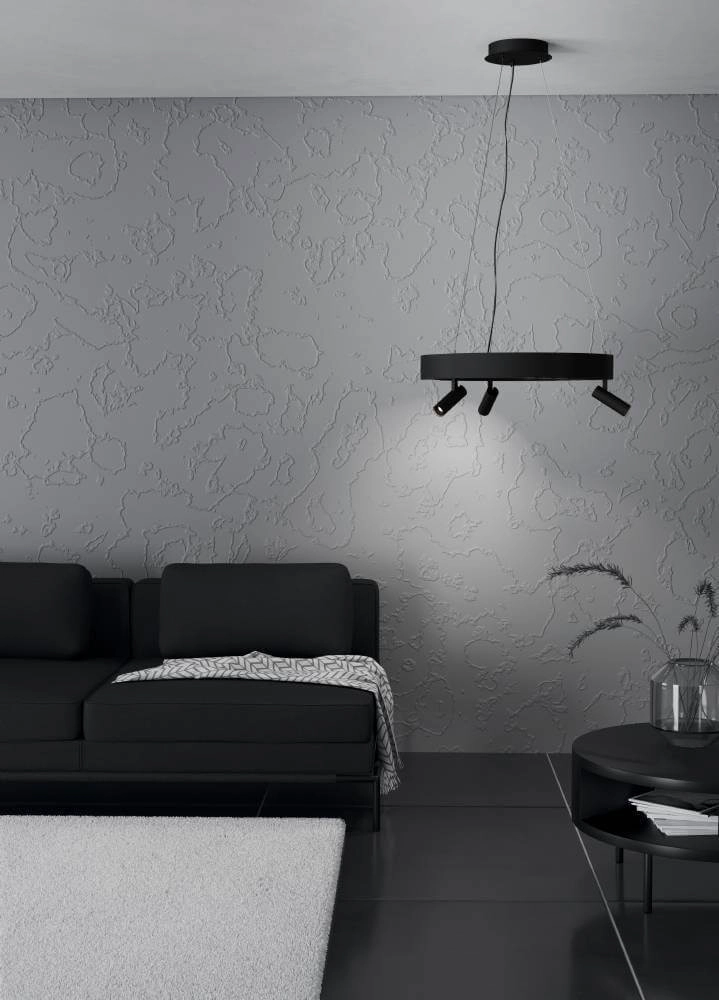 Zwarte led hanglamp Bruscoli Ø 60cm Stars of Light 9008606221172