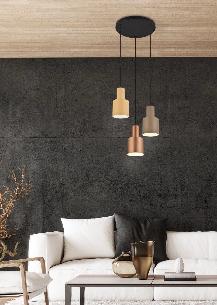 Design hanglamp Agudo 3-lichts Trio 4017807574609