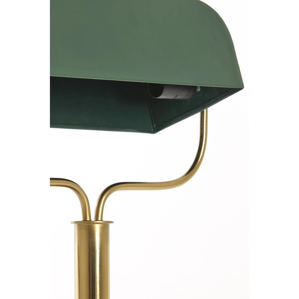 Bankierslamp Ayer donker groen met goud Light & Living 8717807742867