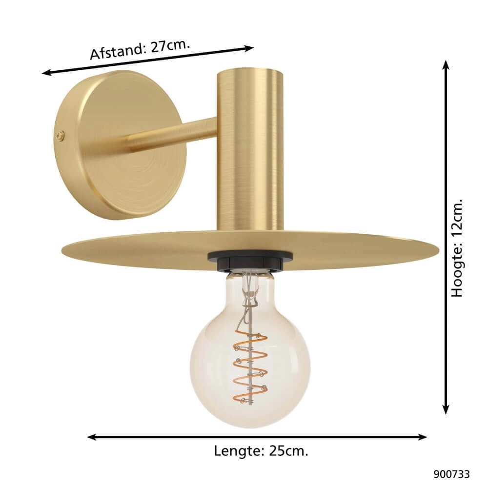 Gouden wandlamp Escandell Eglo 9008606273898