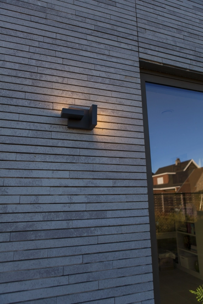 Unieke wandlamp Twisto grijs Lutec 6939412018157