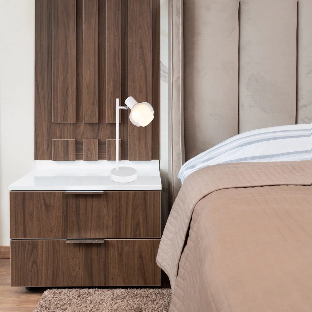 Witte tafellamp Tokki enkel Globo 9007371458042