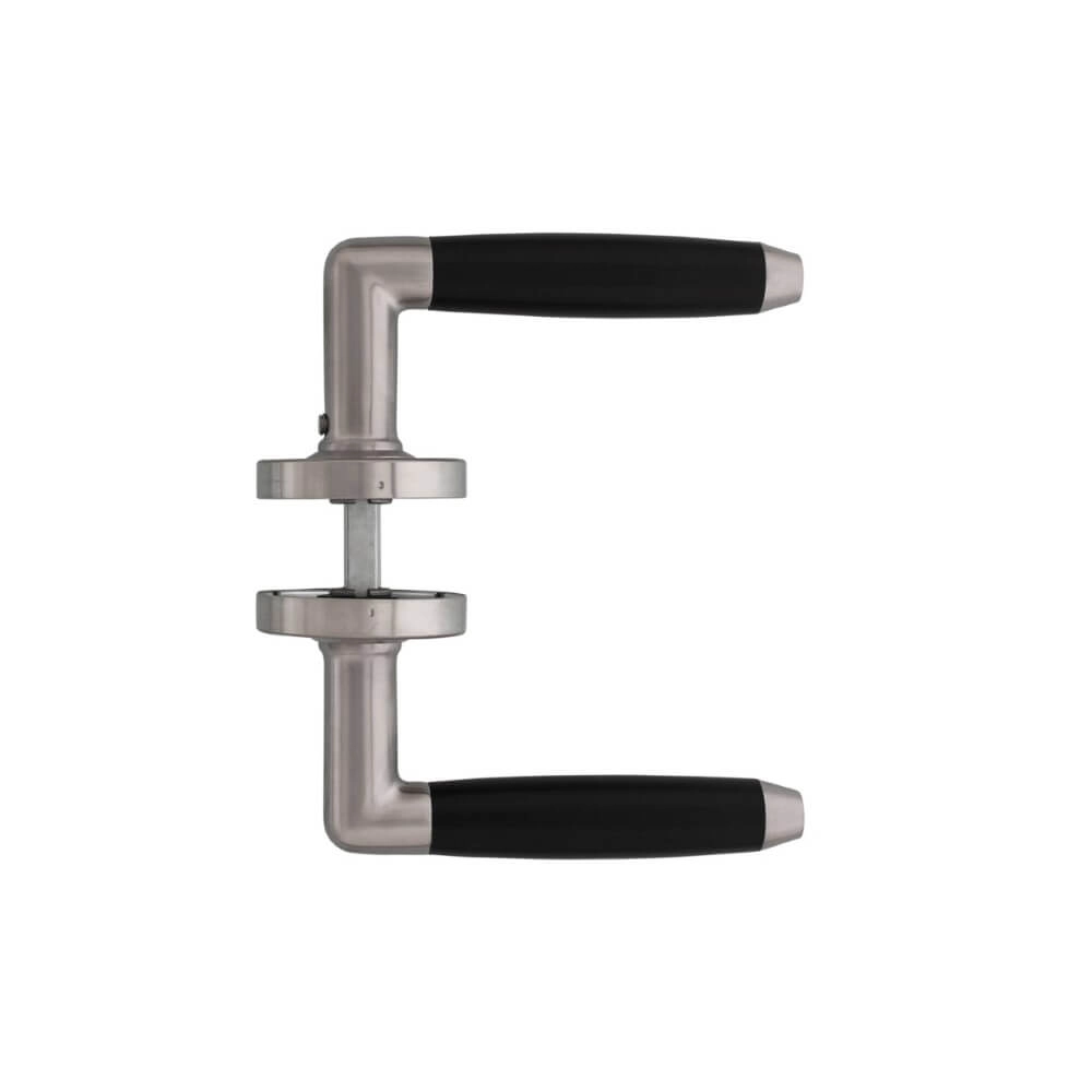 Moderne deurklink Combi geveerd RVS Intersteel 8714186061114