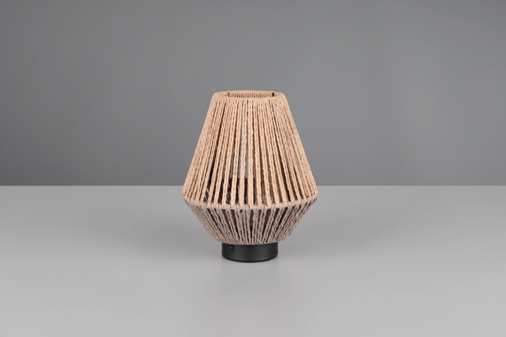 Rotan tafellamp Lira oplaadbaar
