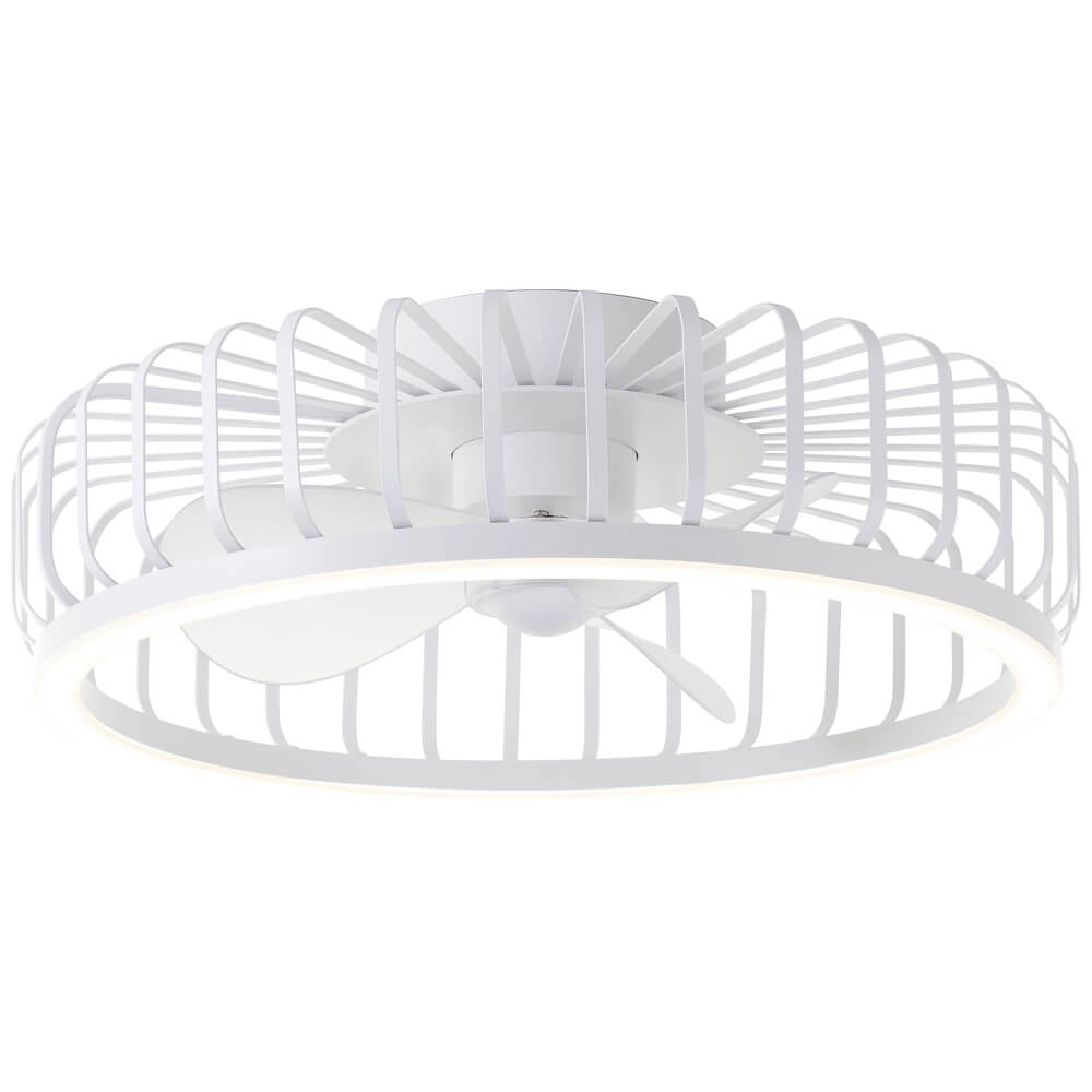 Draadlamp plafondventilator Capo wit Brilliant 4004353453427
