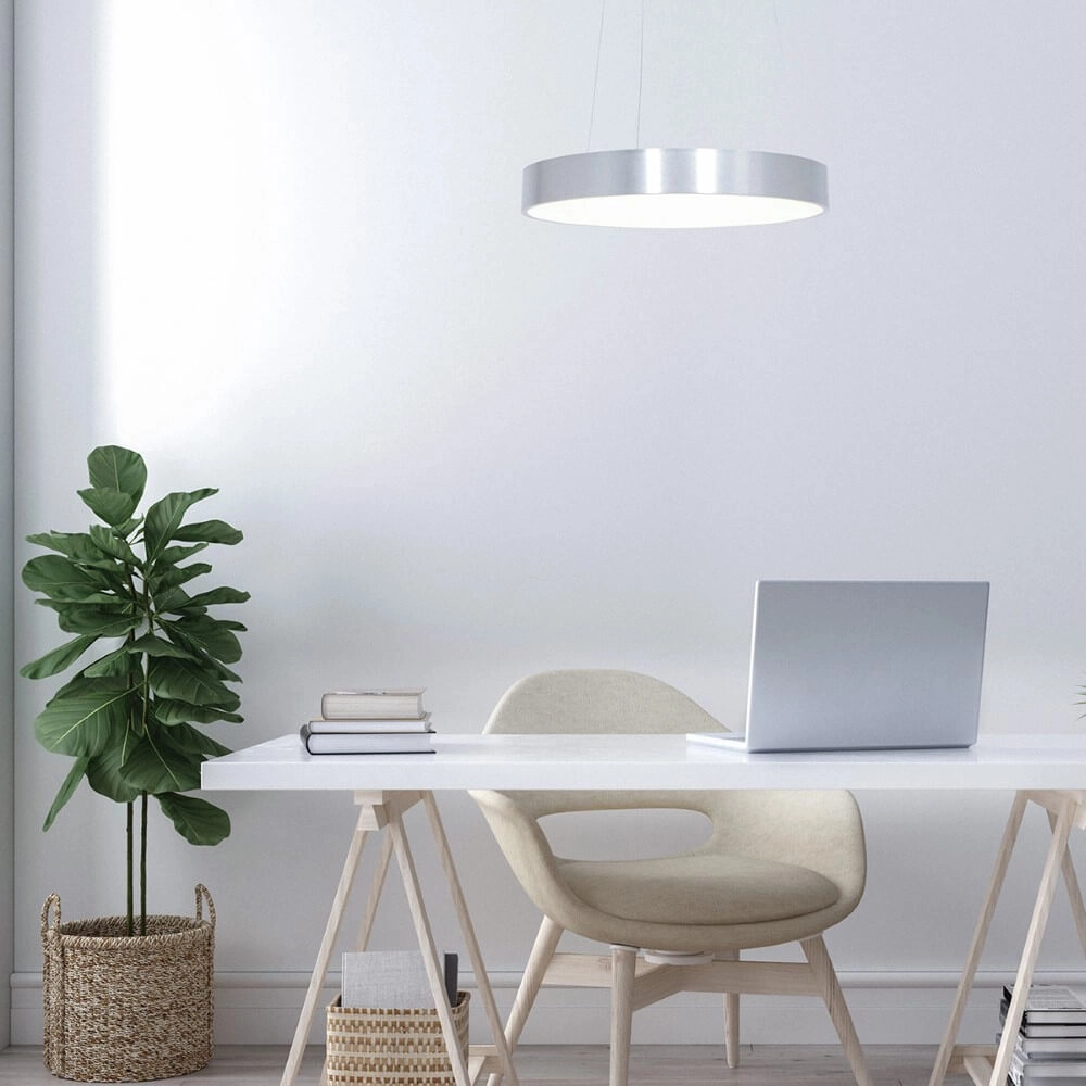 Led hanglamp Ringlede Ø 48cm metaalgrijs Steinhauer 8712746135213