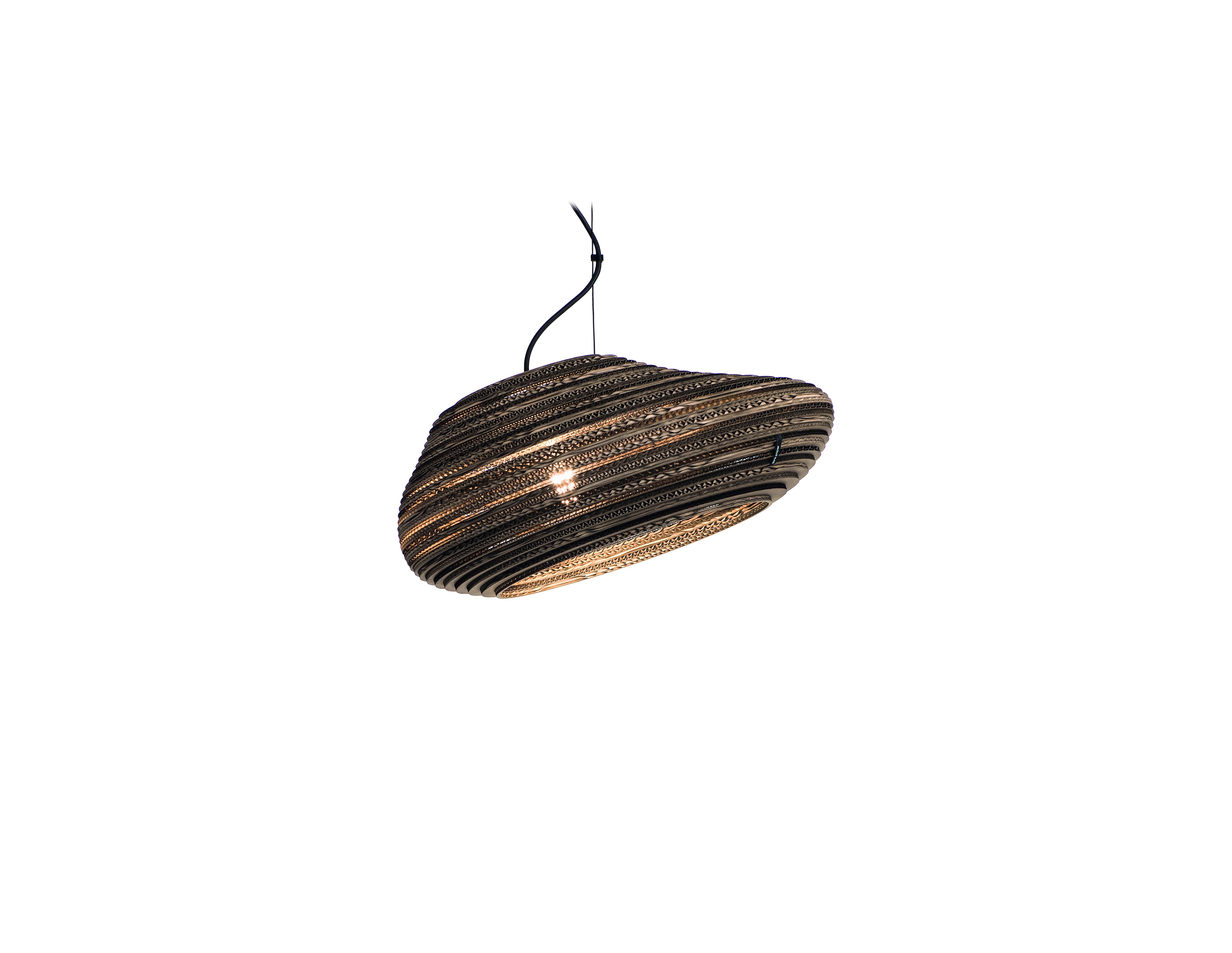 Oval 540 kartonnen hanglamp Ø 54cm