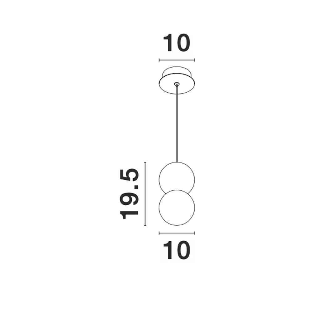 Hanglamp Zero wit Lyora 5212017426956
