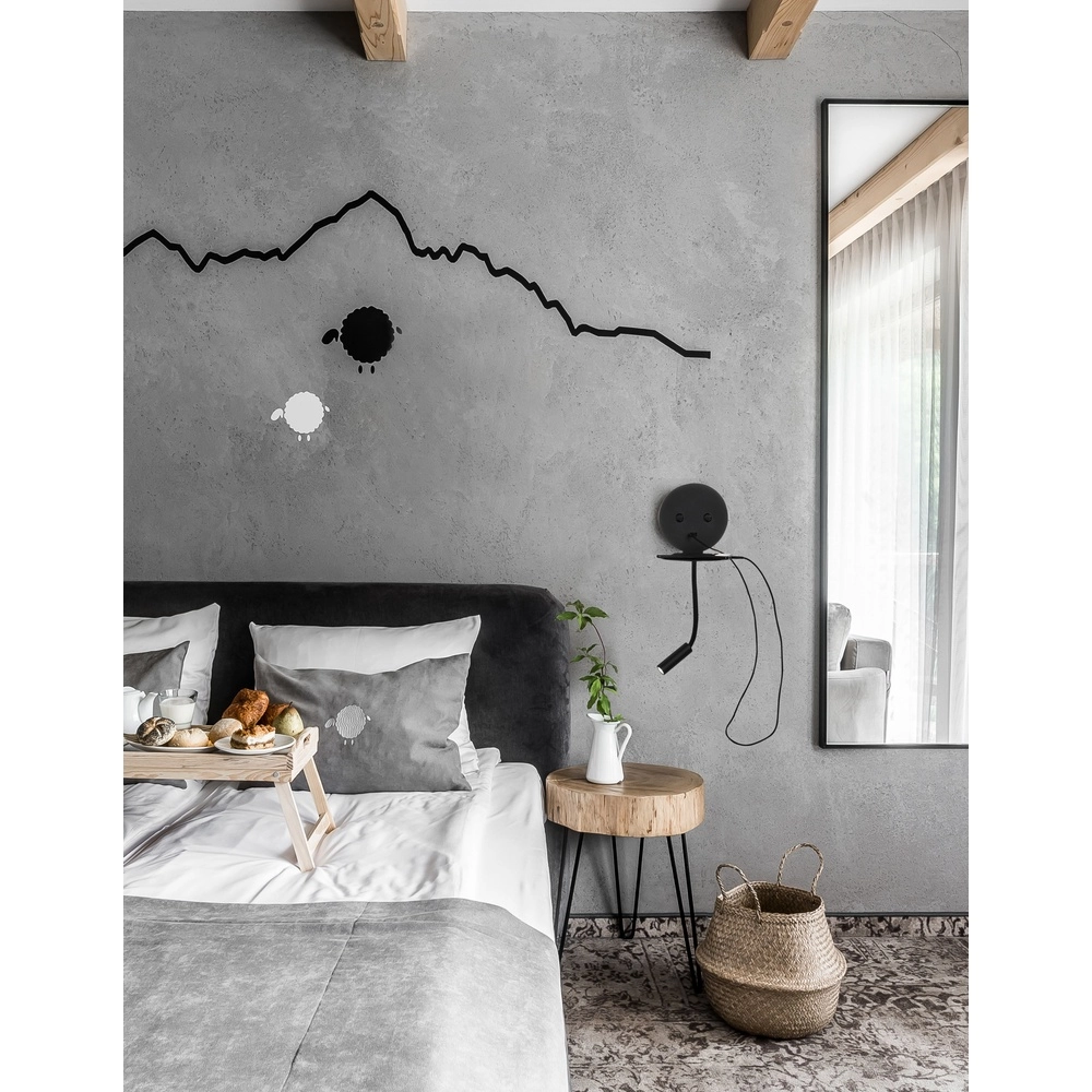 Bedlampje Eclip zwart met usb Lyora 5212017423696