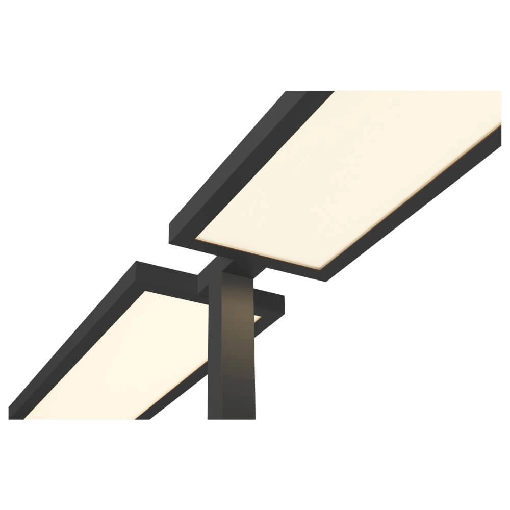 Led kantoor vloerlamp Worklight Pro zwart - dubbel SLV 4024163277976