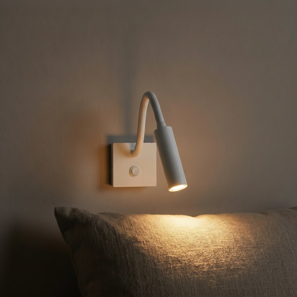 Bedlampje Madison wit