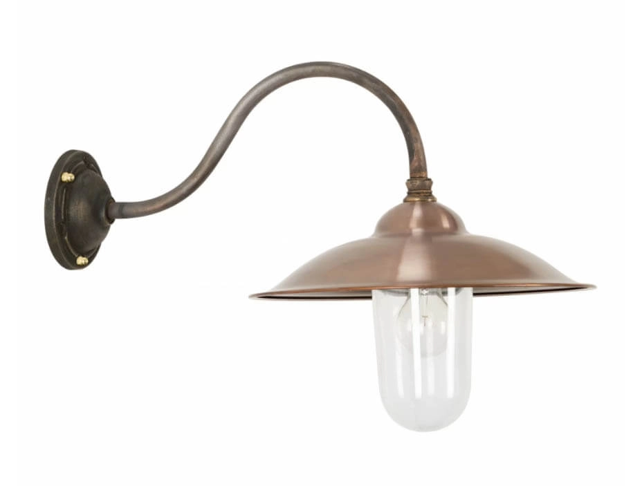 Koperen muurlamp Vienna 54cm koperbrons Koperen muurlamp Vienna 54cm koperbrons