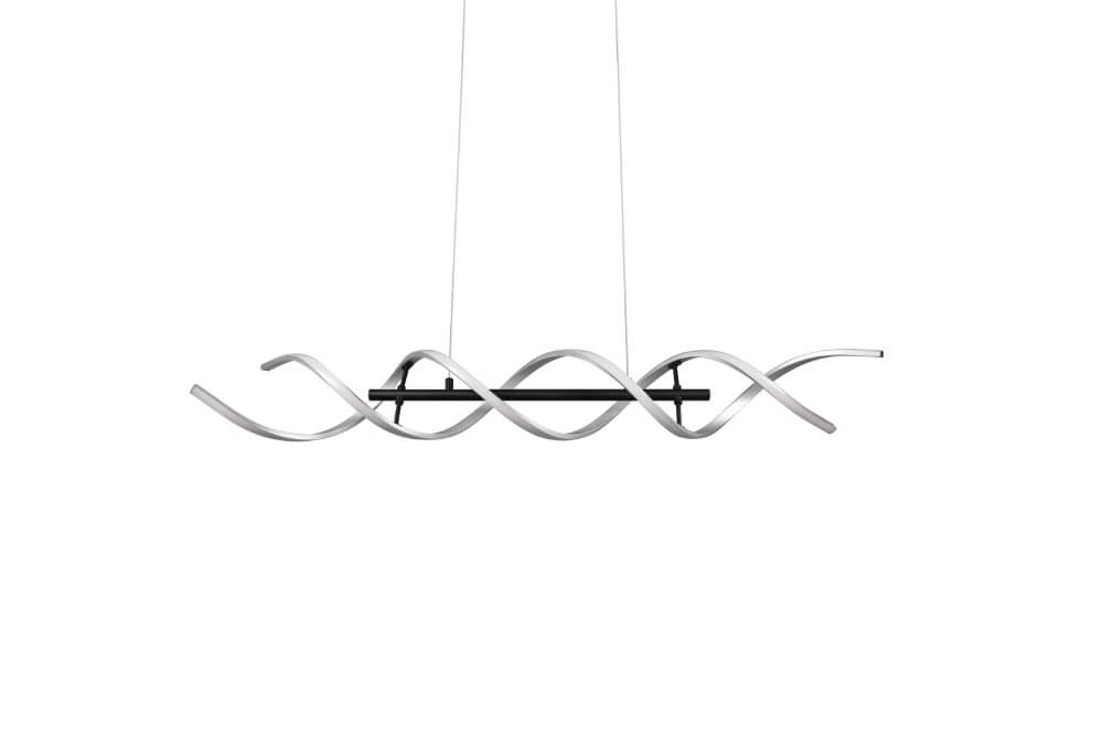 Design led hanglamp Sequence geborsteld metaal Trio 4017807540710