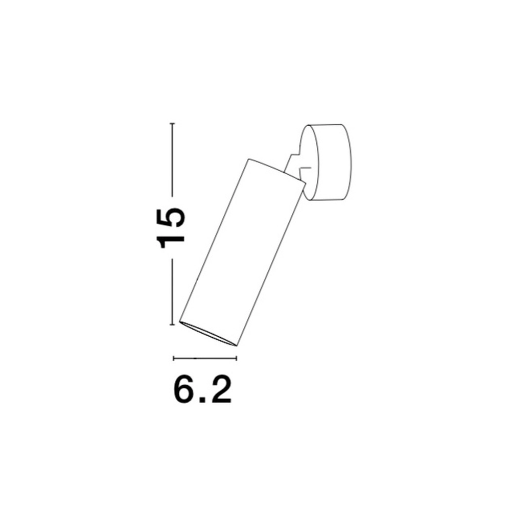 Wandspot Dexter rond zwart Lyora 5212017414007