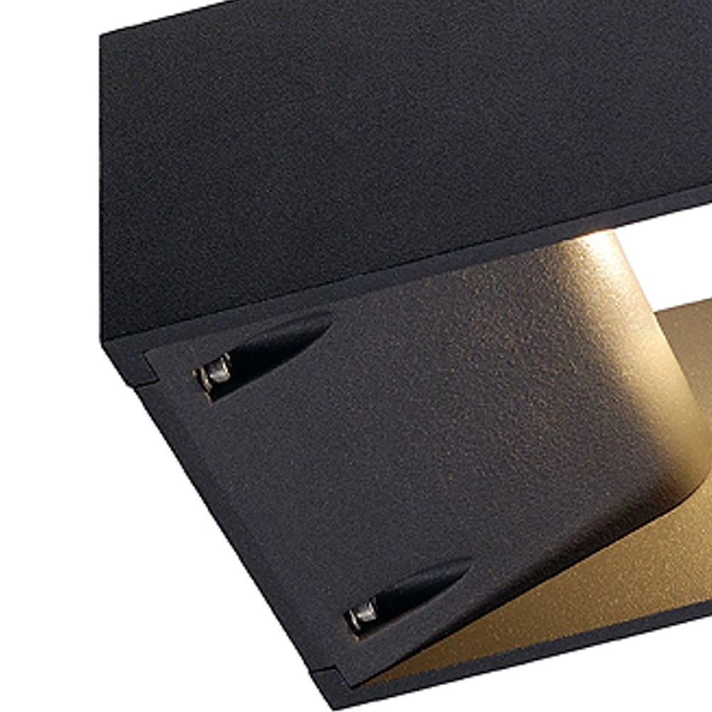 Hoekige buitenlamp Logs Wall Up - Down antraciet SLV 4024163131353