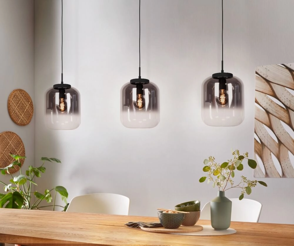 Zwarte hanglamp Bulciago 3-lichts Stars of Light 9008606229277