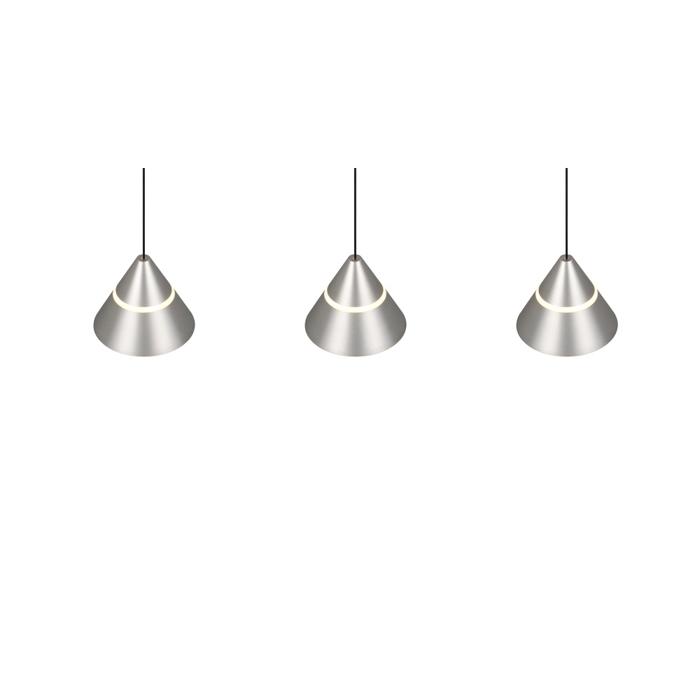 Design hanglamp Romeo 3-lichts nikkel Trio 4017807667783