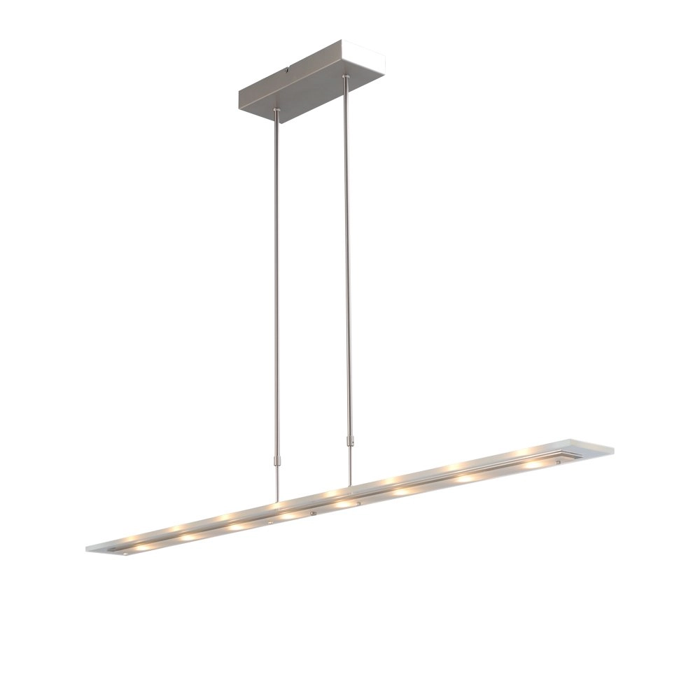 Hanglamp eettafel - kantoor Vigo 130cm nikkel mat Masterlight 8718121175850