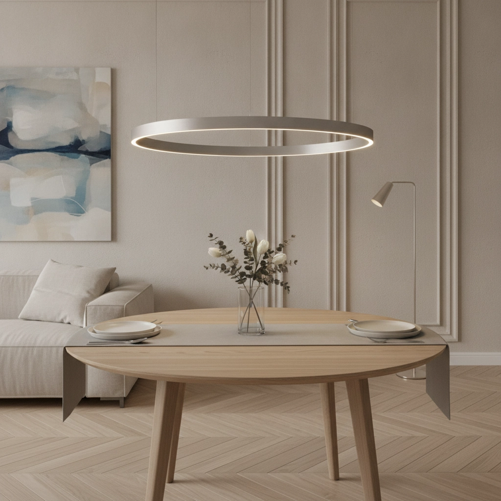Design hanglamp Elowen zilvergrijs Ø 98cm