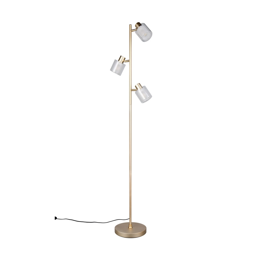 Vloerlamp Neralo goud 3-lichts Trio 4017807702897