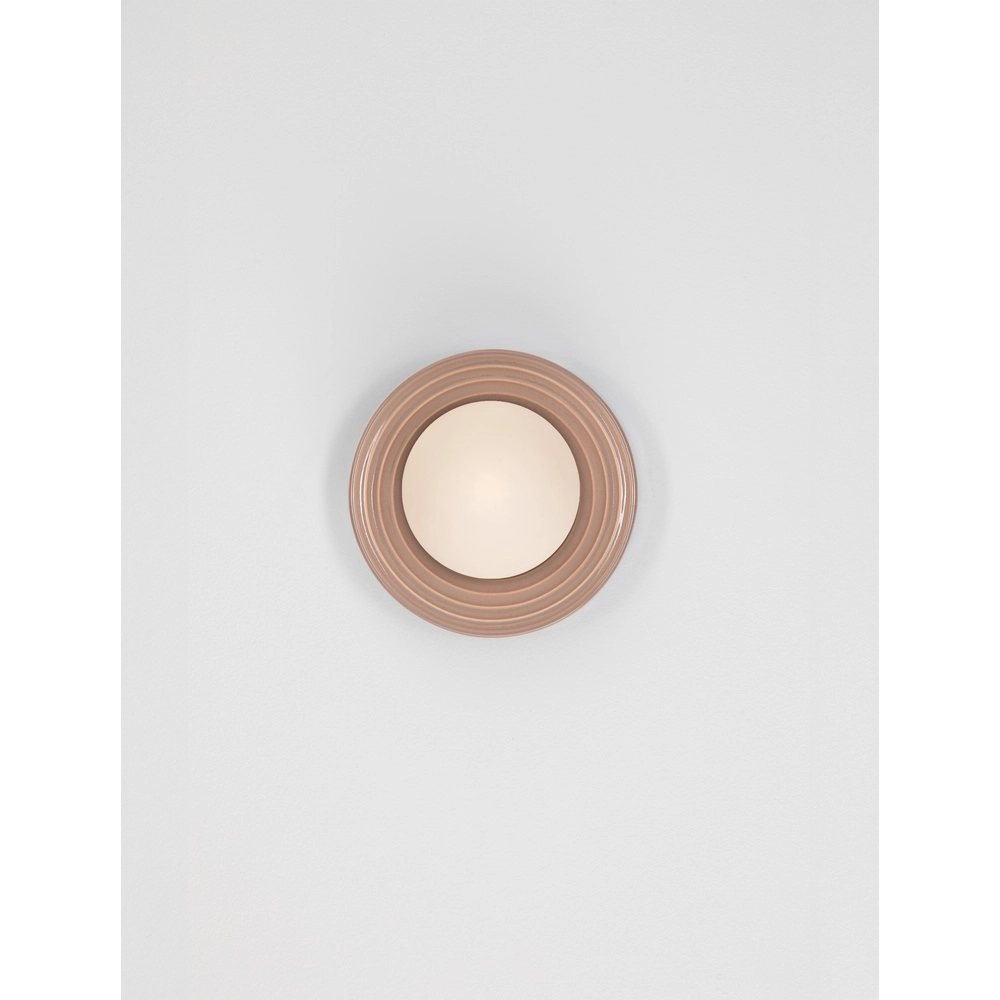 Wandlamp Orbique mokka bruin Ø 16cm Lyora 5212017483911