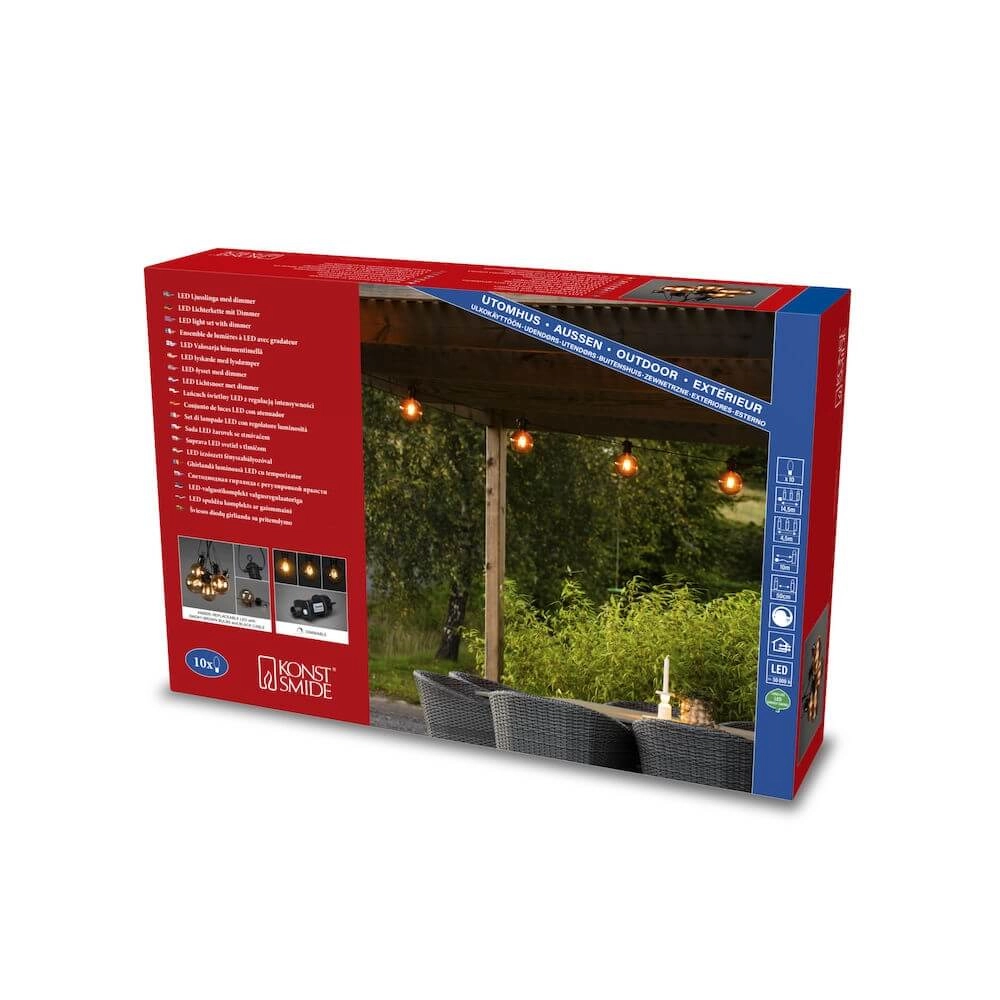 Partylight Globe bollen 4,5m KonstSmide 7318302393861