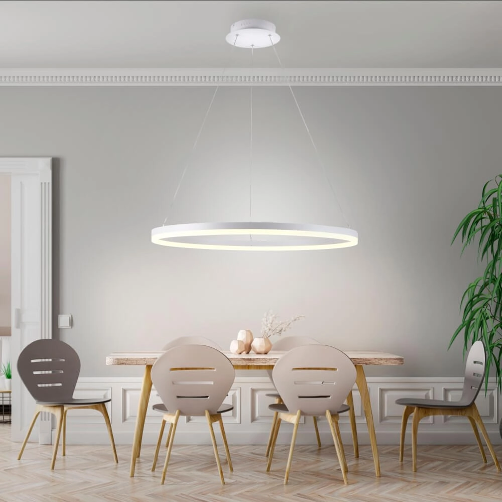 Moderne hanglamp Titus Ø 80cm wit Paul Neuhaus 4012248365373