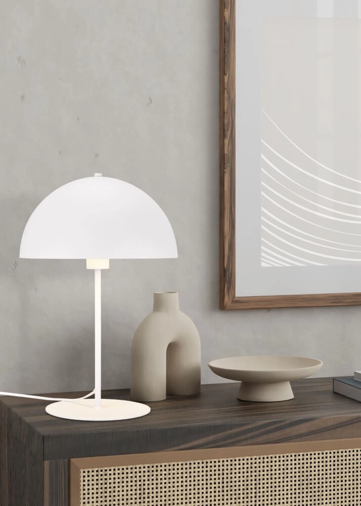 Witte tafellamp Nola design Trio 4017807560879