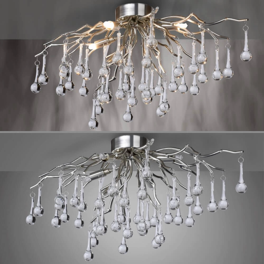 Kroonluchter Icicle metaal 60cm Paul Neuhaus 4012248352076