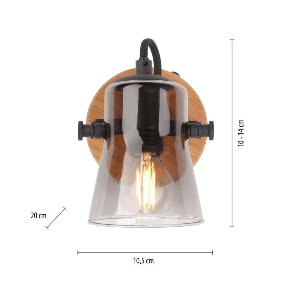 Wandlamp Green Langstrom hout Just Light 4043689994860